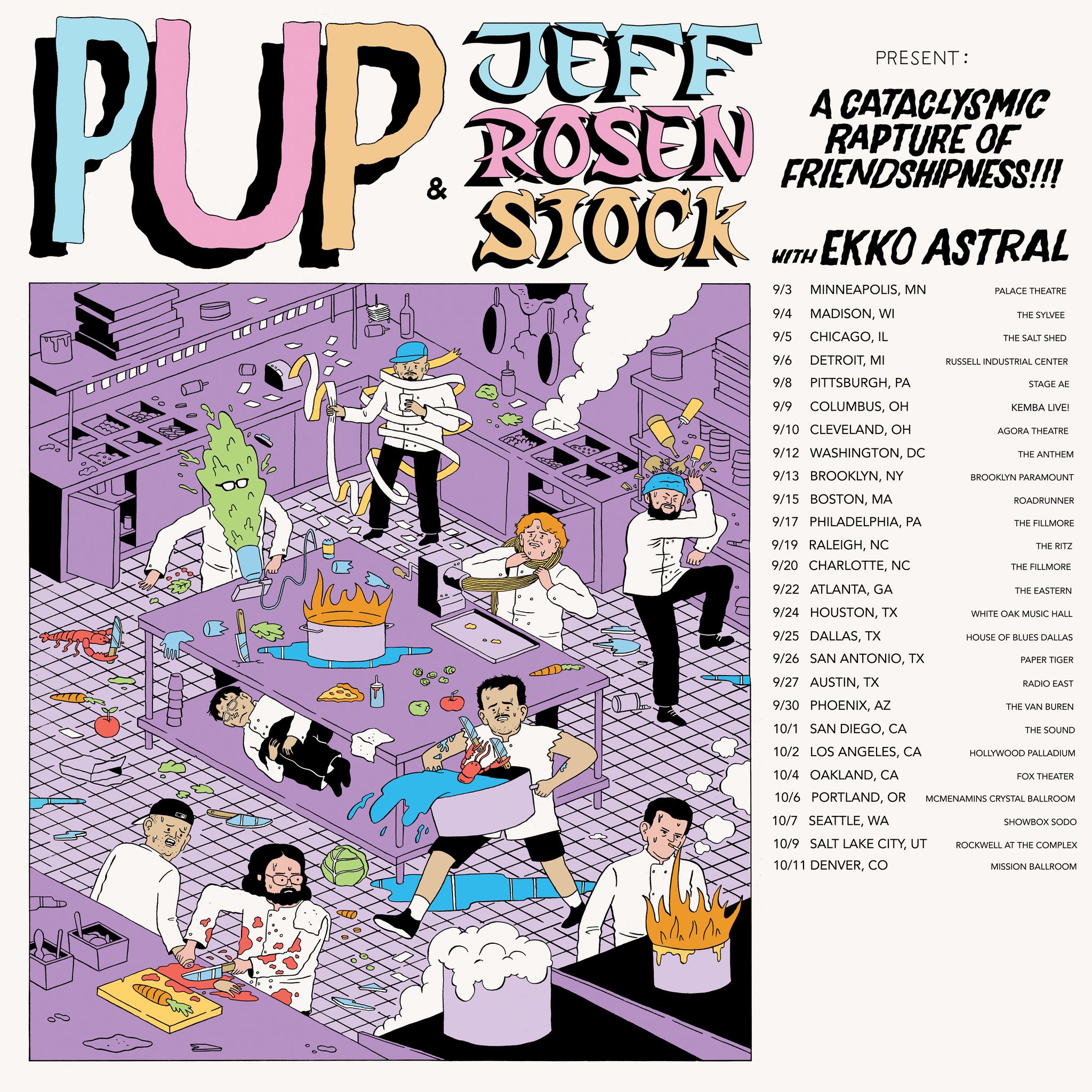Jeff Rosenstock A Cataclysmic Rapture of Friendshipness Tour Poster 2025